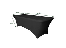 Tafelrok BRASQ 183x76x74cm zwart