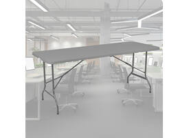 Vouwtafel BRASQ 180x70x74cm FT180 grijs