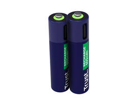 Batterij Trust USB-C oplaadbaar AAA 2 stuks