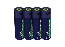 Batterij Trust USB-C oplaadbaar AA 4 stuks