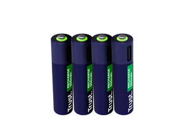 Batterij Trust USB-C oplaadbaar AAA 4 stuks