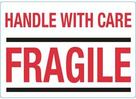 Waarschuwingsetiket IEZZY handle with care fragile 100mmx70mm 500st