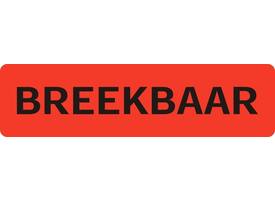 Waarschuwingsetiket IEZZY breekbaar 75mmx20mm 500 stuks