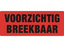 Waarschuwingsetiket IEZZY voorzichtig breekbaar 130mmx50mm 500 stuks
