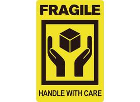 Waarschuwingsetiket IEZZY fragile handle with care 50,8mmx76,2mm 200st