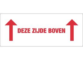 Waarschuwingsetiket IEZZY deze zijde boven 150mmx60mm 500 stuks