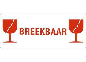 Waarschuwingsetiket IEZZY glas breekbaar 150mmx60mm 500 stuks