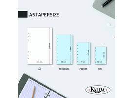 Organizer Kalpa Clipbook A5 inclusief agenda 2026-2027 7dagen/2pagina's nerf zwart