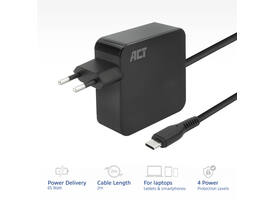 Laptop Oplader ACT USB-C Power Delivery 65W 2mtr