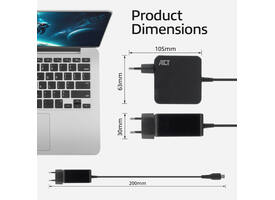 Laptop Oplader ACT USB-C Power Delivery 65W 2mtr