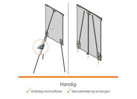 Flipover Nobo Premium Plus staal driepootstatief