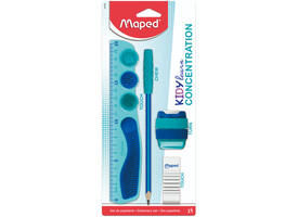 Tekenset Maped Kidy Learn Concentration set à 5 delen blauw