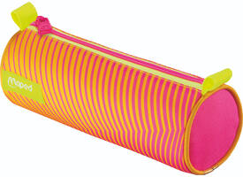 Etui Maped Neon rond oranje-roze