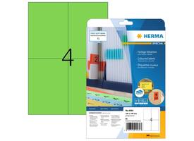 Etiket HERMA 4564 105x148mm groen 80 stuks