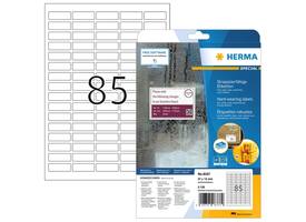 Etiket HERMA 8337 37x13mm weerbestendig wit 2125 stuks