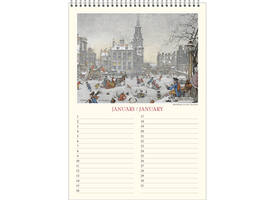 Verjaardagskalender Anton Pieck Zicht op haven A4