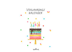 Verjaardagskalender kort Pretty Cute 21x30cm