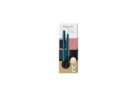 Schrijfset Pelikan Jazz Noble Elegance K36+P36 medium aquamarine