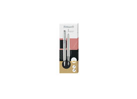 Schrijfset Pelikan Jazz Noble Elegance K36+P36 medium silver
