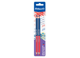 Potlood Pelikan 3mm rood/blauw 2 stuks