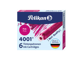 Inktpatroon Pelikan 4001 roze 6 stuks