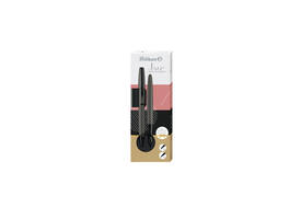 Schrijfset Pelikan Jazz Noble Elegance K36+P36 metaal stone