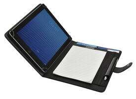 Schrijfmap DESQ voor tablet 7"-10" met sluitclip zwart
