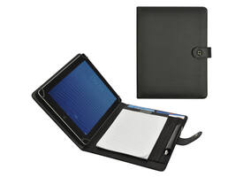 Schrijfmap DESQ voor tablet 7"-10" met sluitclip zwart