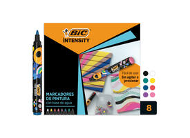 Paintmarker Bic Intensity assorti 8 stuks