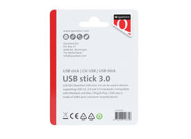 USB stick 3.0 Quantore USB-A 128GB zwart