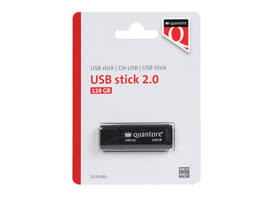 USB stick 2.0 Quantore USB-A 128GB zwart