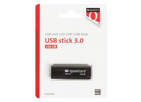 USB stick 3.0 Quantore USB-A 256GB zwart
