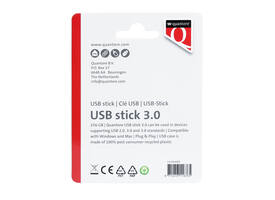 USB stick 3.0 Quantore USB-A 256GB zwart
