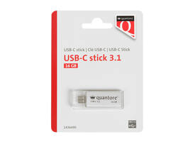 USB stick 3.1 Quantore USB-C 16GB zilver