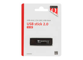 USB stick 2.0 Quantore USB-A 32GB zwart