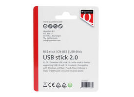 USB stick 2.0 Quantore USB-A 32GB zwart
