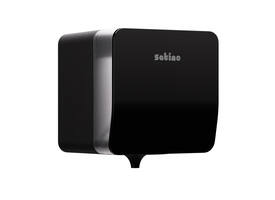 Poetspapierdispenser Satino CF1 Hyginity Plus medium zwart 333417