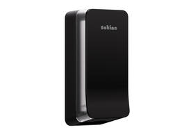 Toiletpapierdispenser Satino BT1 Hyginity gevouwen zwart 333425