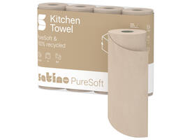 Keukenrol Satino PureSoft 3-laags 4x64 vel naturel 175890