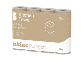 Keukenrol Satino PureSoft 3-laags 4x64 vel naturel 175890