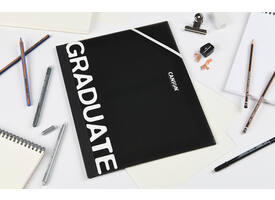 Tekenmap Canson Graduate elastieksluiting 260x330mm zwart
