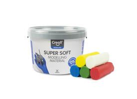Klei Creall supersoft rood/blauw/groen/geel/wit 1750gram