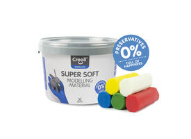 Klei Creall supersoft rood/blauw/groen/geel/wit 1750gram