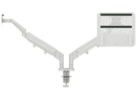 Monitor- en laptoparm Leitz Ergo ruimtebesparend dubbel grijs