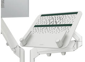 Monitor- en laptoparm Leitz Ergo ruimtebesparend dubbel grijs