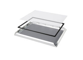 Kliklijst Quantore outdoor A3 25mm zilver