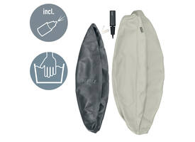 Actieve zitbal Leitz Ergo 65cm anti-rol lichtgrijs
