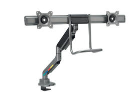 Monitorarm Kensington SmartFit dubbel dwarsbalk en handgreep