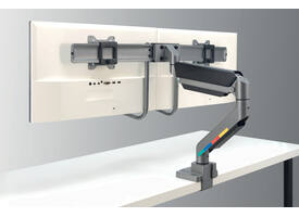 Monitorarm Kensington SmartFit dubbel dwarsbalk en handgreep