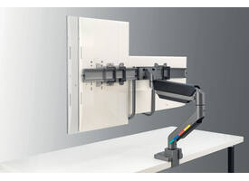 Monitorarm Kensington SmartFit dubbel dwarsbalk en handgreep